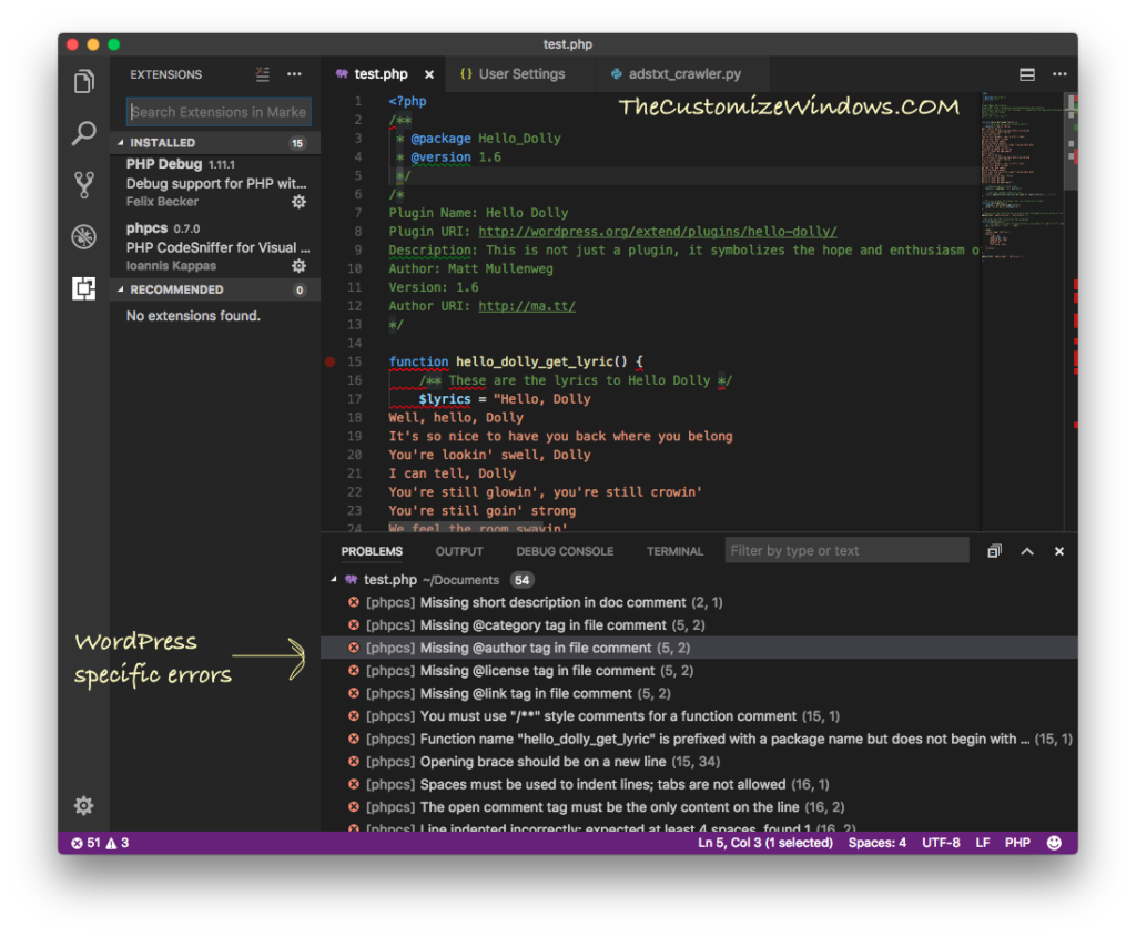 Setup Visual Studio Code on Mac For Debugging Arduino, WordPress : Part 2