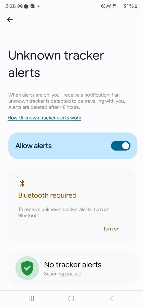 Detect and Get Alerts About Bluetooth Trackers from Your Android Device