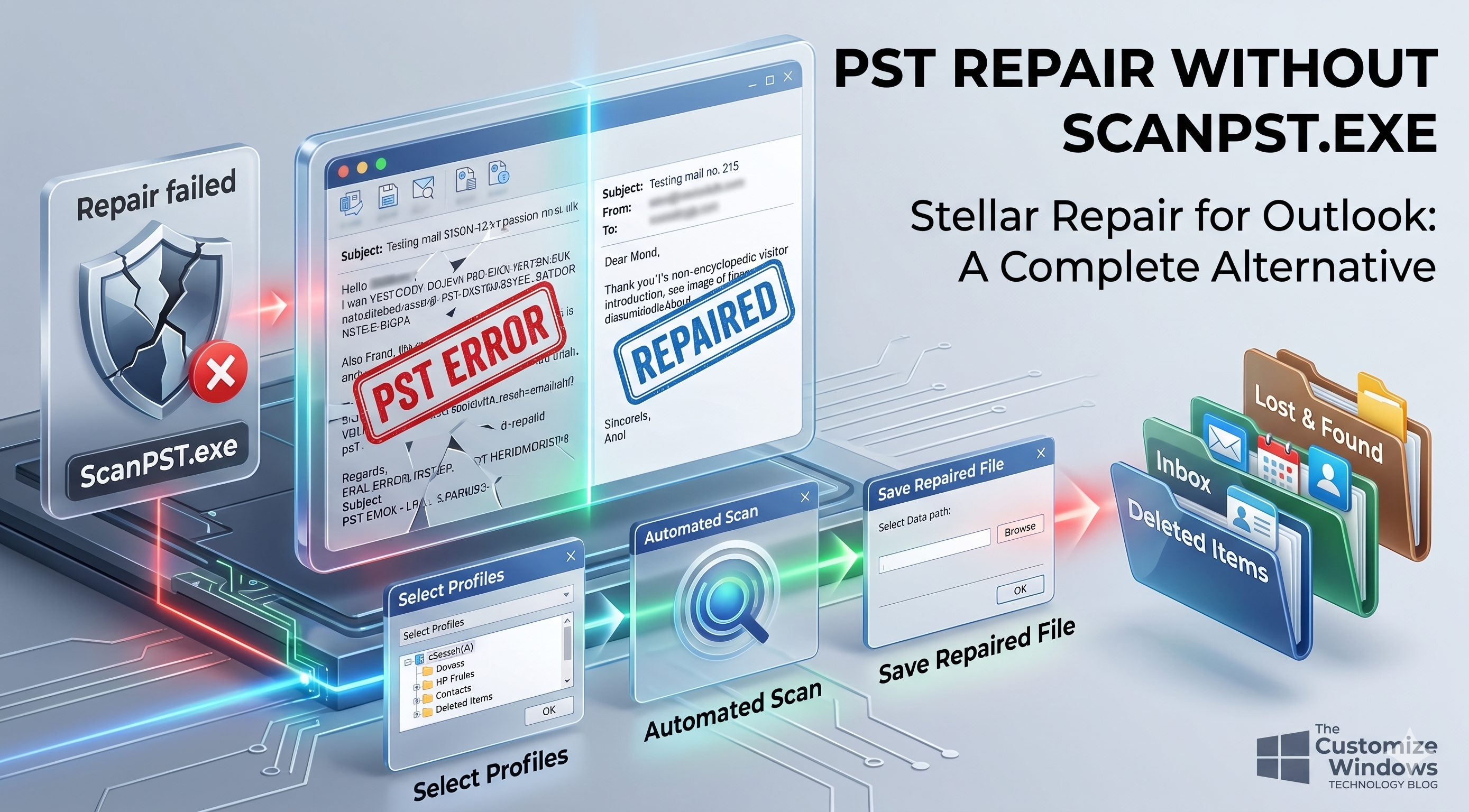 How to Repair PST when Scanpst-exe Fails